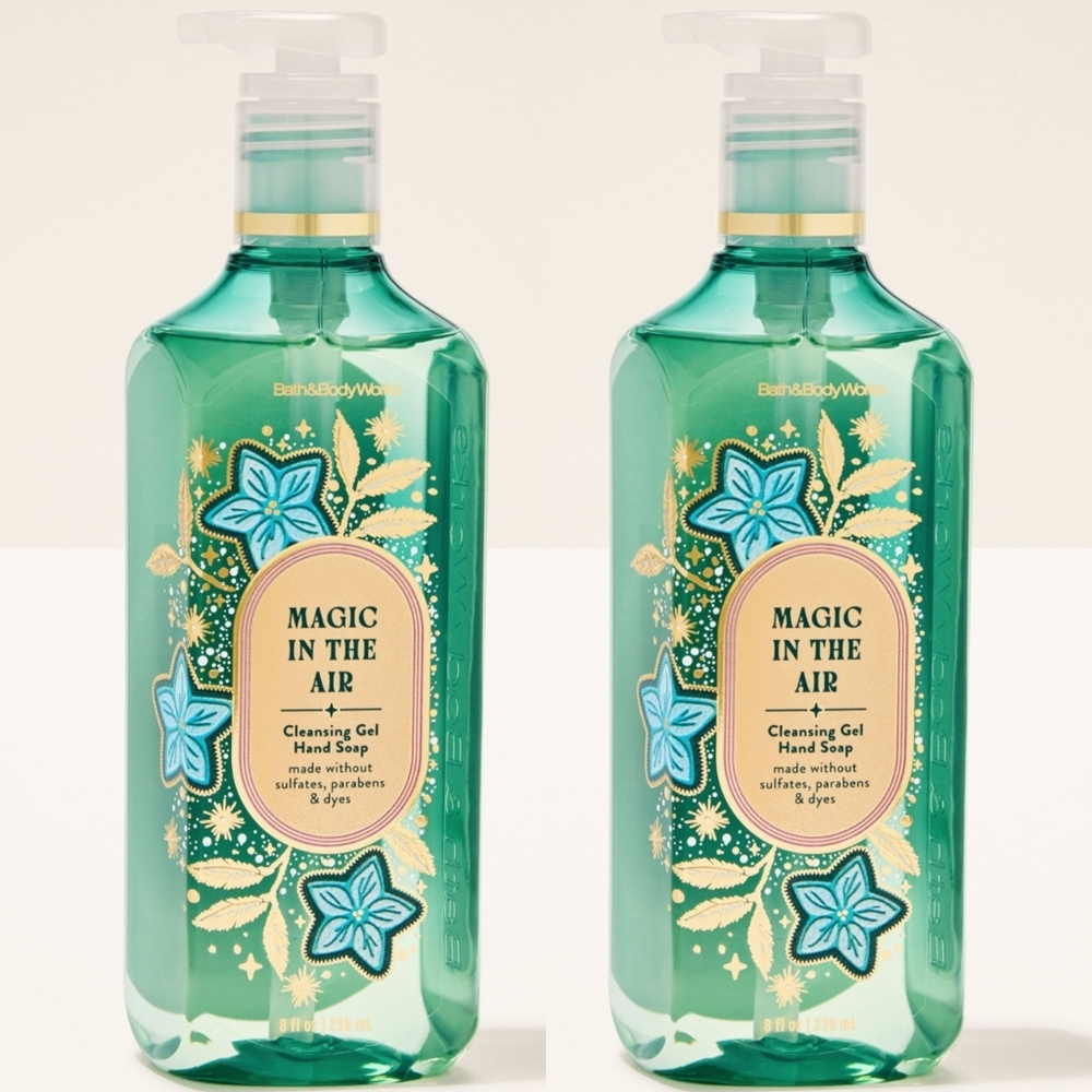 Bath & Body Works Magic in the Air Cleansing Gel Hand Soap Set of 2 NEW Rare